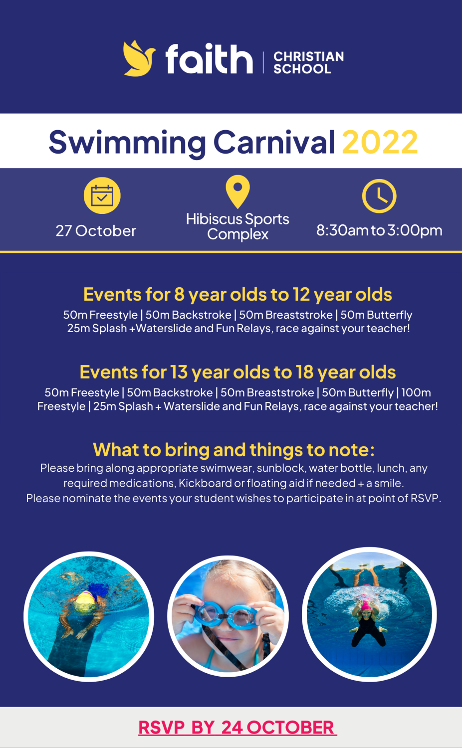 Swimming Carnival details